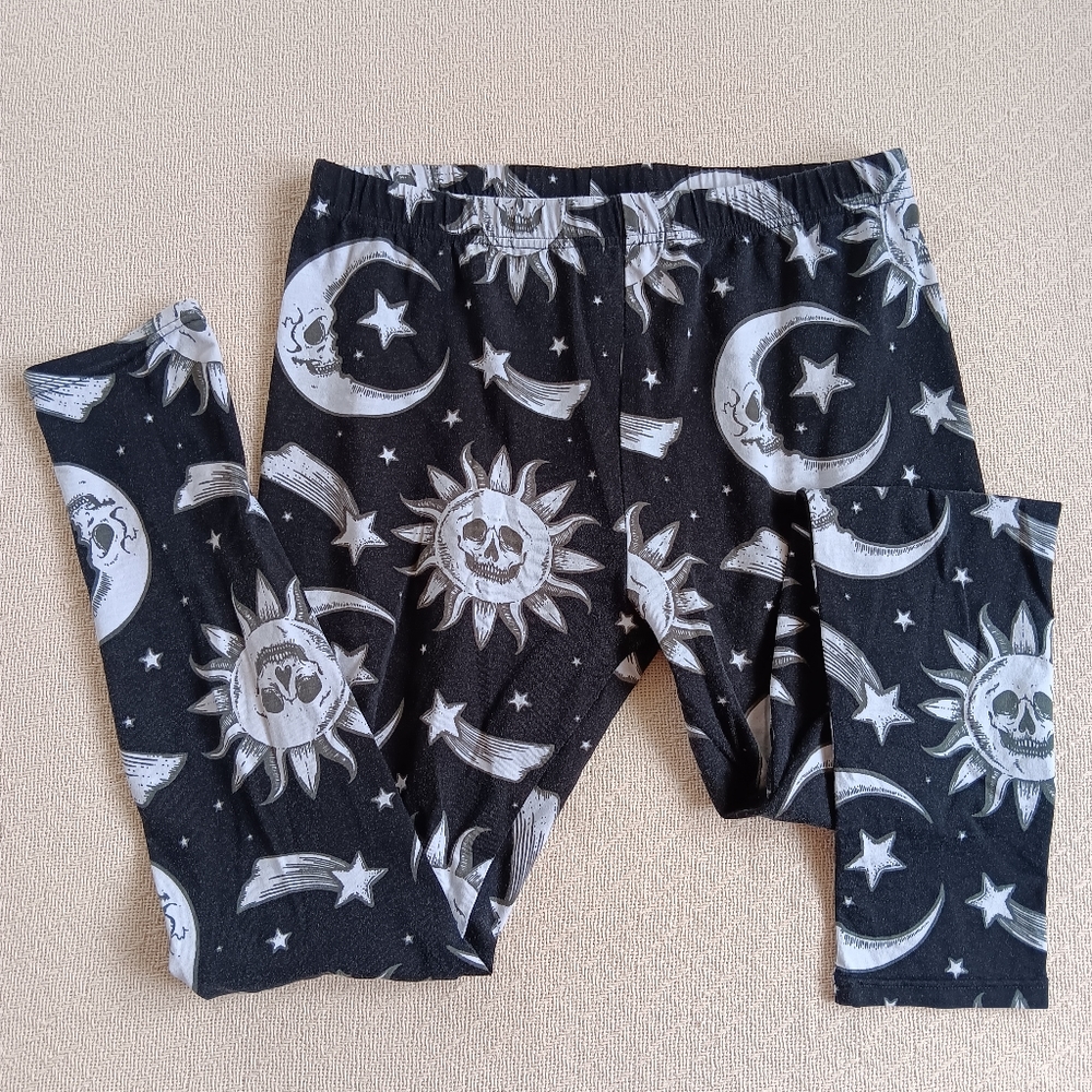 Killstar ♡ sun moon skull legging